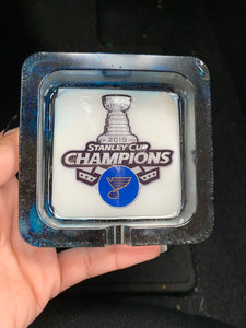 Blues Stanley Cup Champs Ashtray - Asia Ashtrays